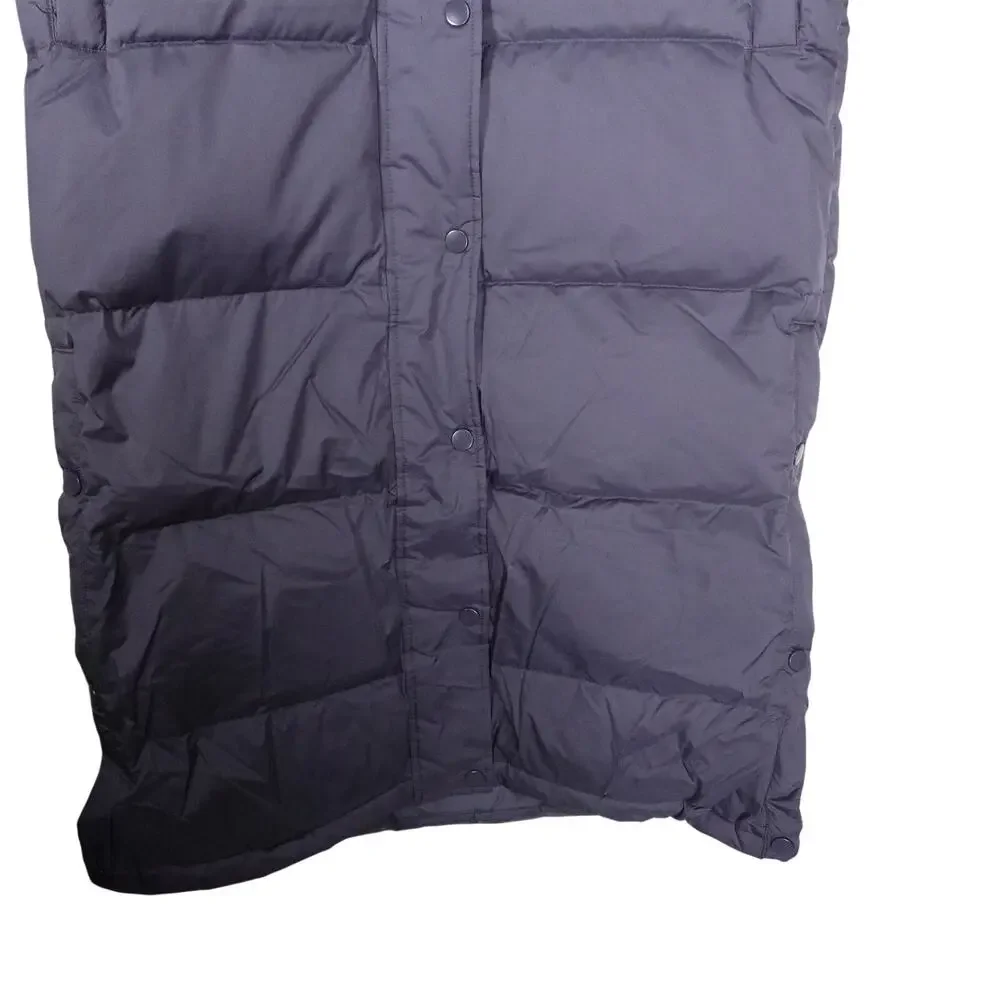 New Imperfect Quince Womens XS Responsible Down Long Puffer Coat Storm Blue $200